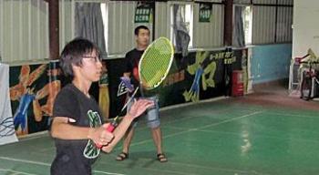 广州工程02学习中心“羽毛球友谊赛”活动